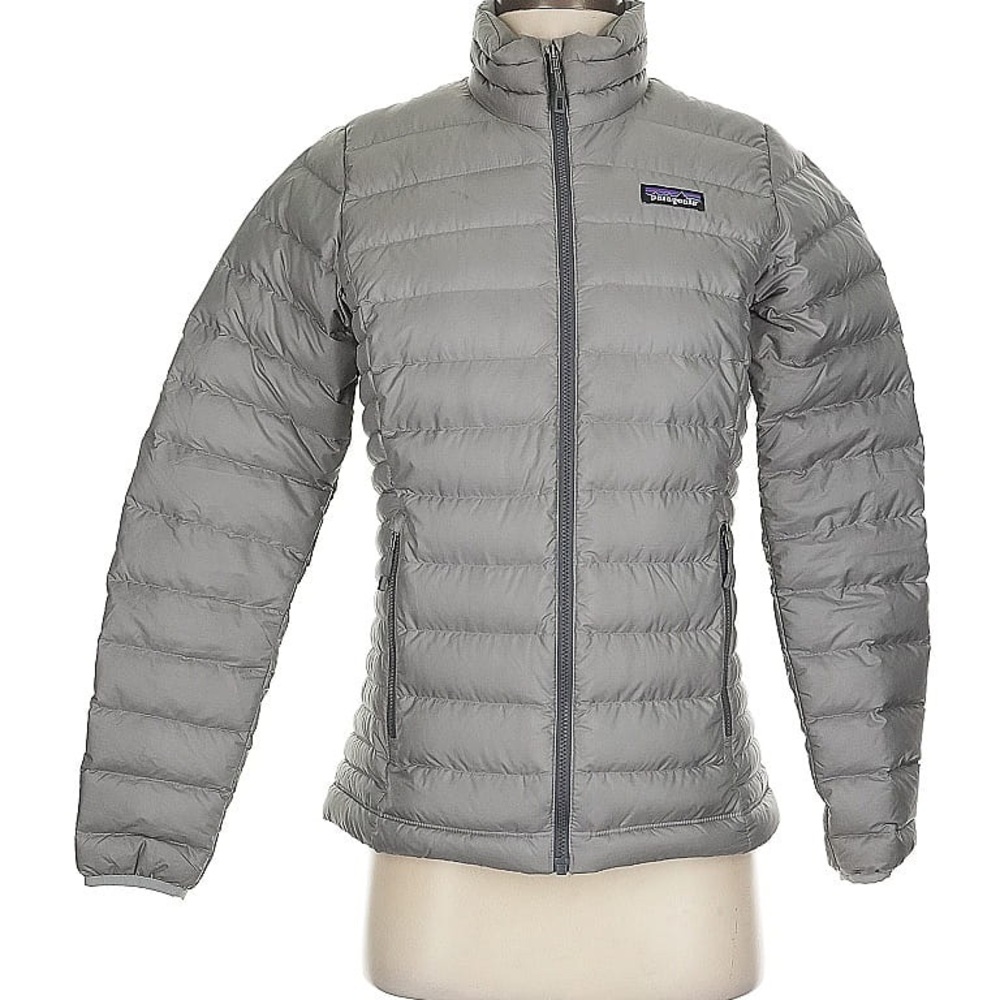 Patagonia Light Gray Quilted Jacket